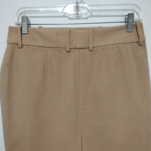Express - Suede Khaki Slits Pencil Skirt - Picture 8 of 12